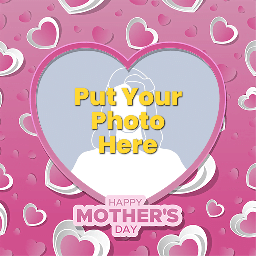 Happy Mothers Day 2023 Profile Frame I Love Mom Frame