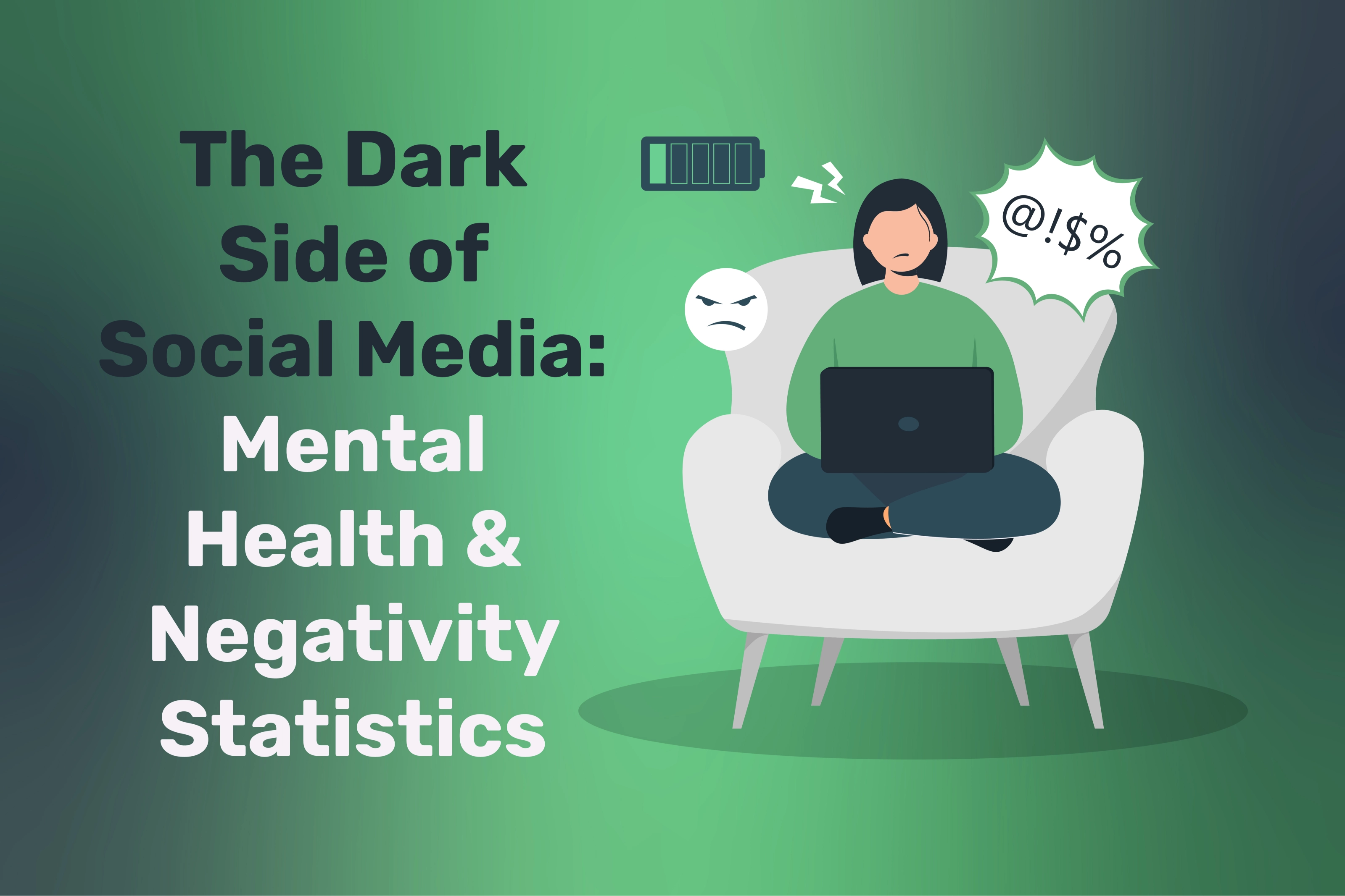 The Dark Side of Social Media Mental Health & Negativity Statistics