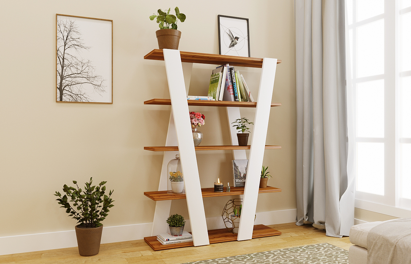 floor shelves for living room