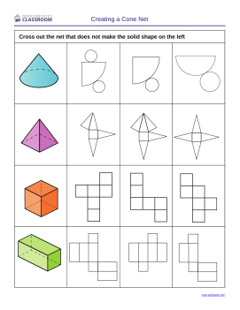 Professor Pete’s Classroom » Identifying Nets for Various Solid Shapes