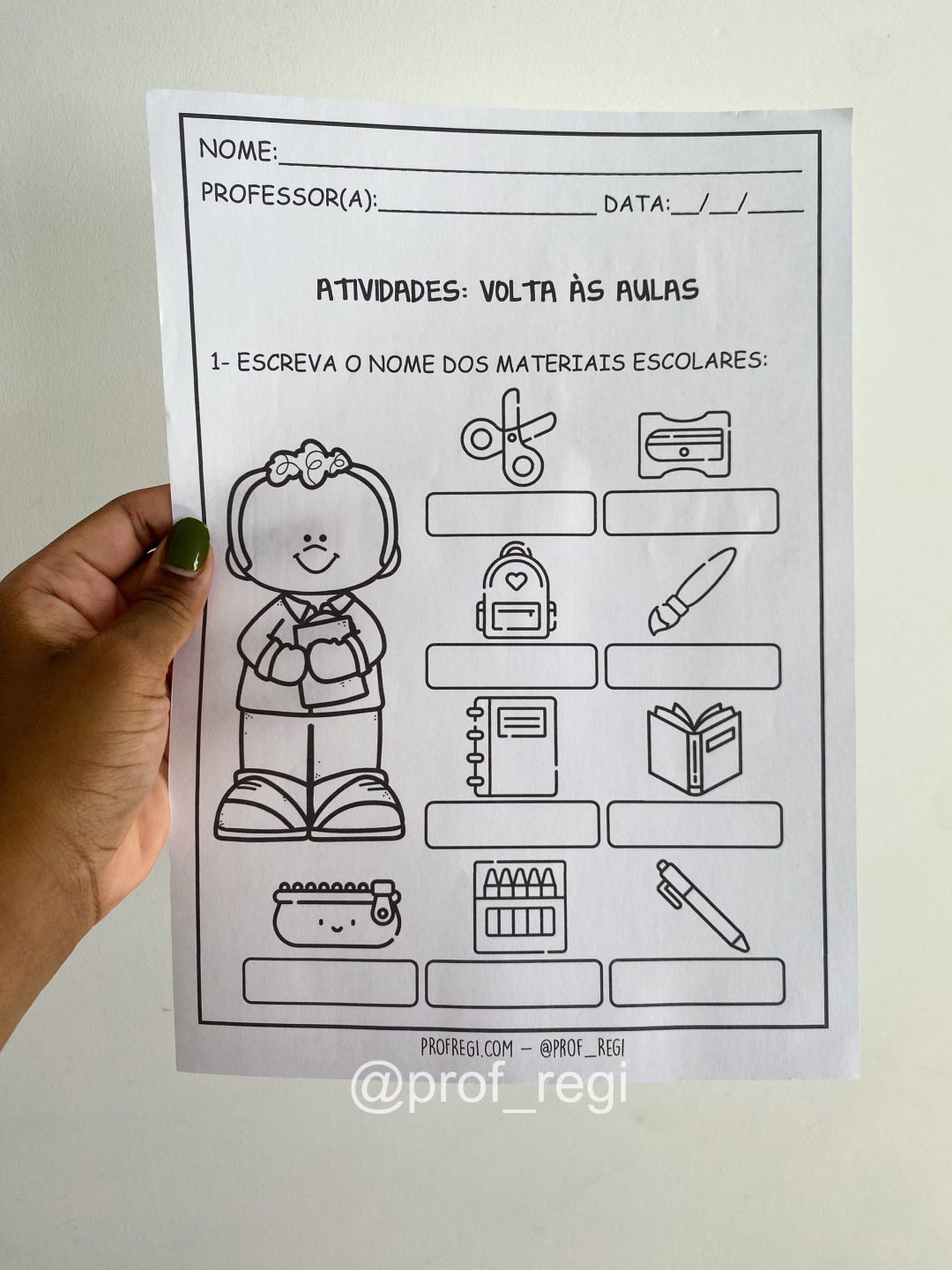 Atividades Volta às aulas Prof Regi Recursos Pedagógicos para