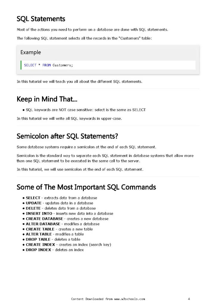 SQL Tutorial From Scratch PDF A Beginner's Guide to Mastering Database