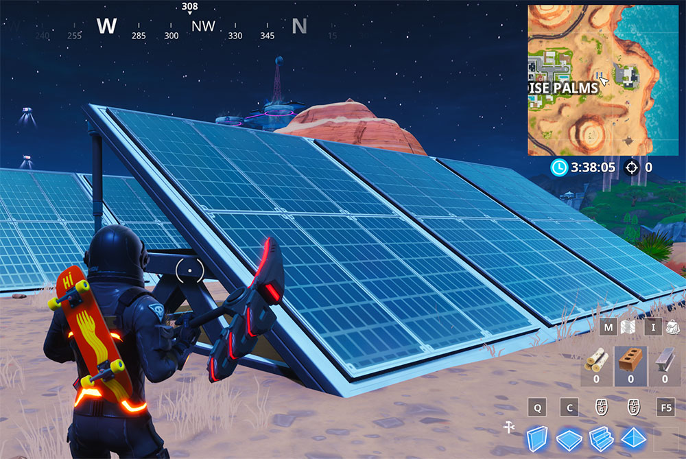 Fortnite Solar Array Locations Snow, Desert, Jungle Season 9 Week 9