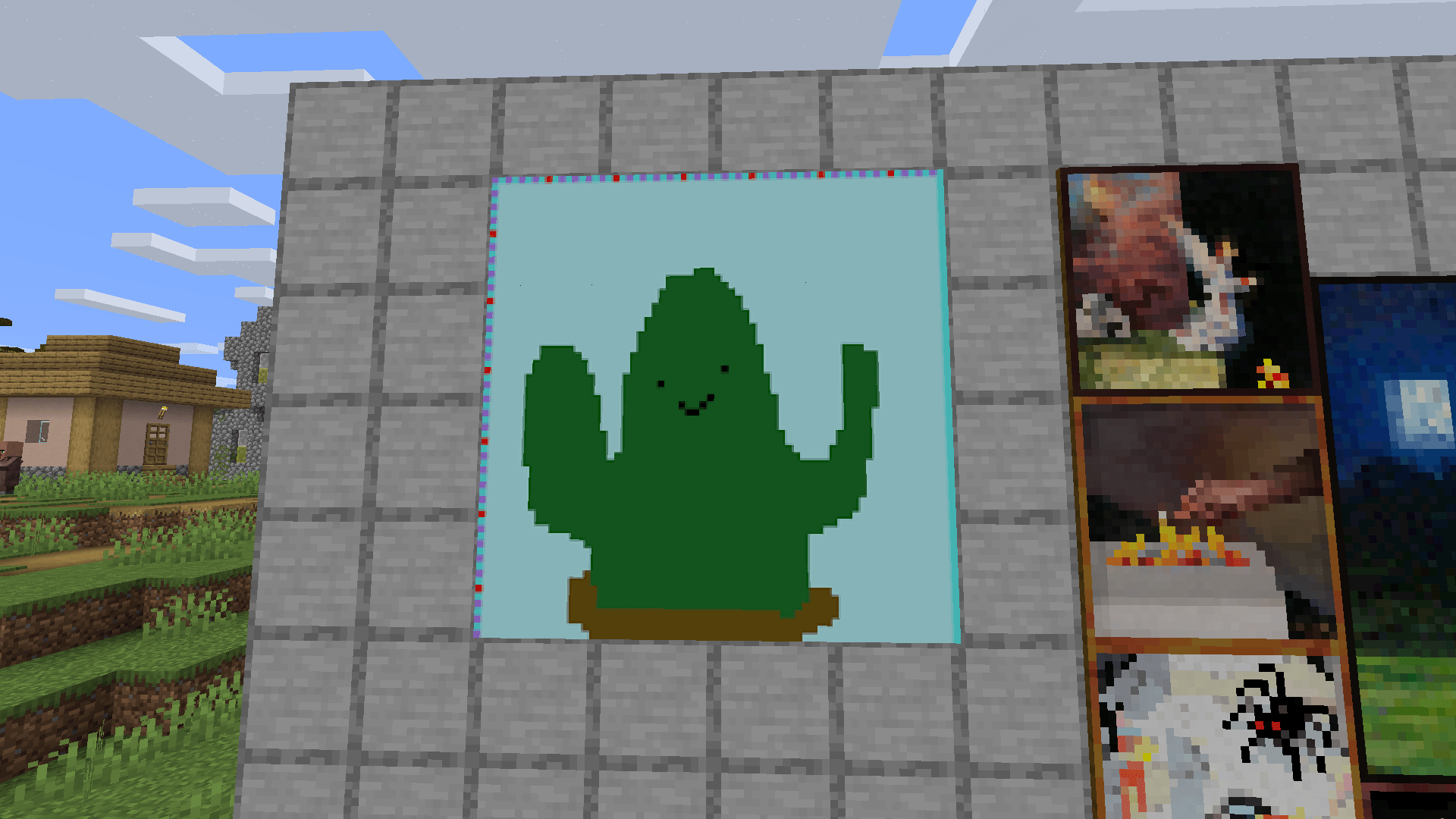 How to Make and Use a Painting in Minecraft Painting Door & Custom