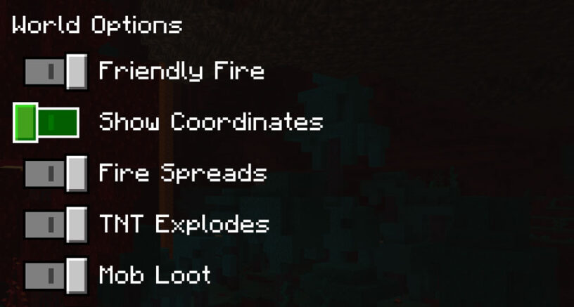 Wie zeige ich Koordinaten in Minecraft Java, Windows 10 und Bedrock