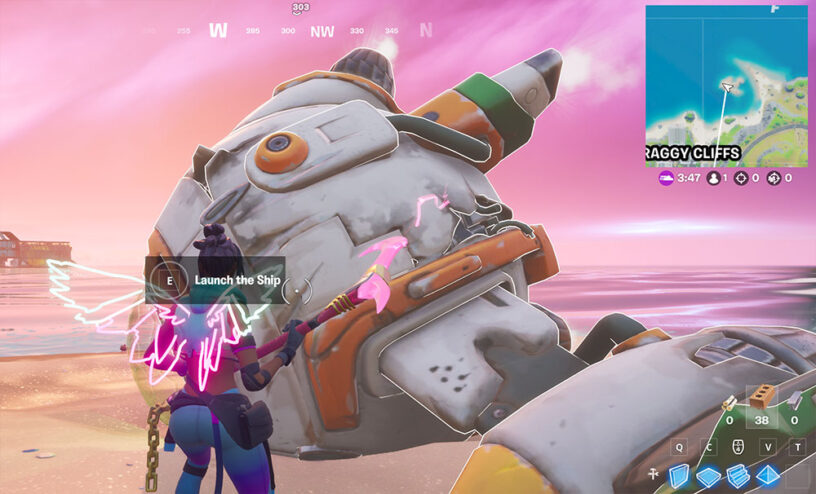 Complete the Launch the Ship Challenge in Fortnite