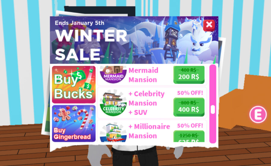 Adopt Me Winter Sale All Pets and Prices Pro Game Guides