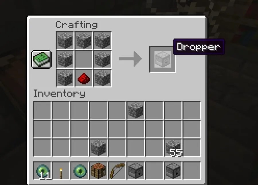 How to make and use a Dropper in Minecraft Pro Game Guides