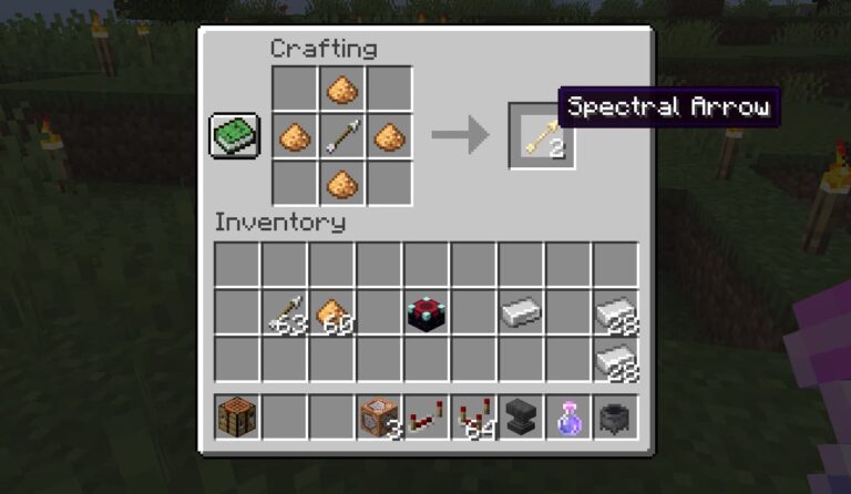 Minecraft How to make Spectral Arrows in Minecraft? Pro Game Guides
