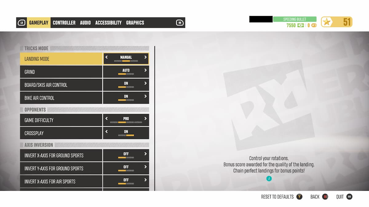 How to change to Controls in Riders Republic Pro Game Guides