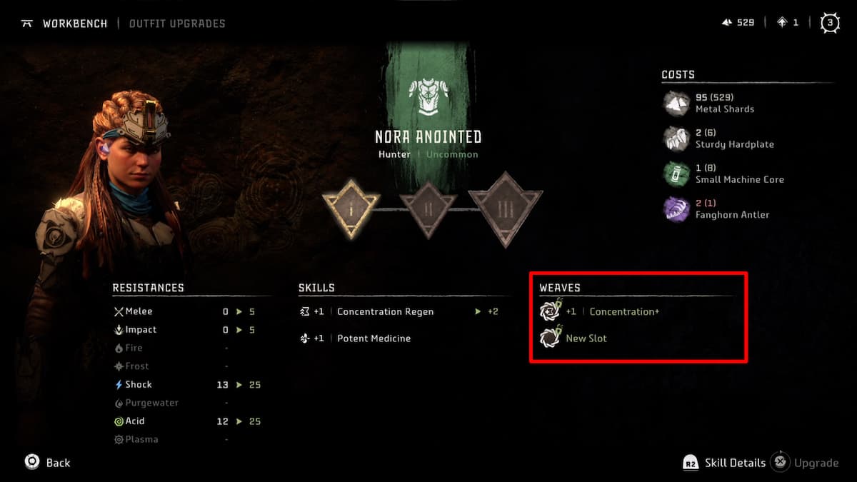How to apply Outfit Weaves in Horizon Forbidden West Pro Game Guides