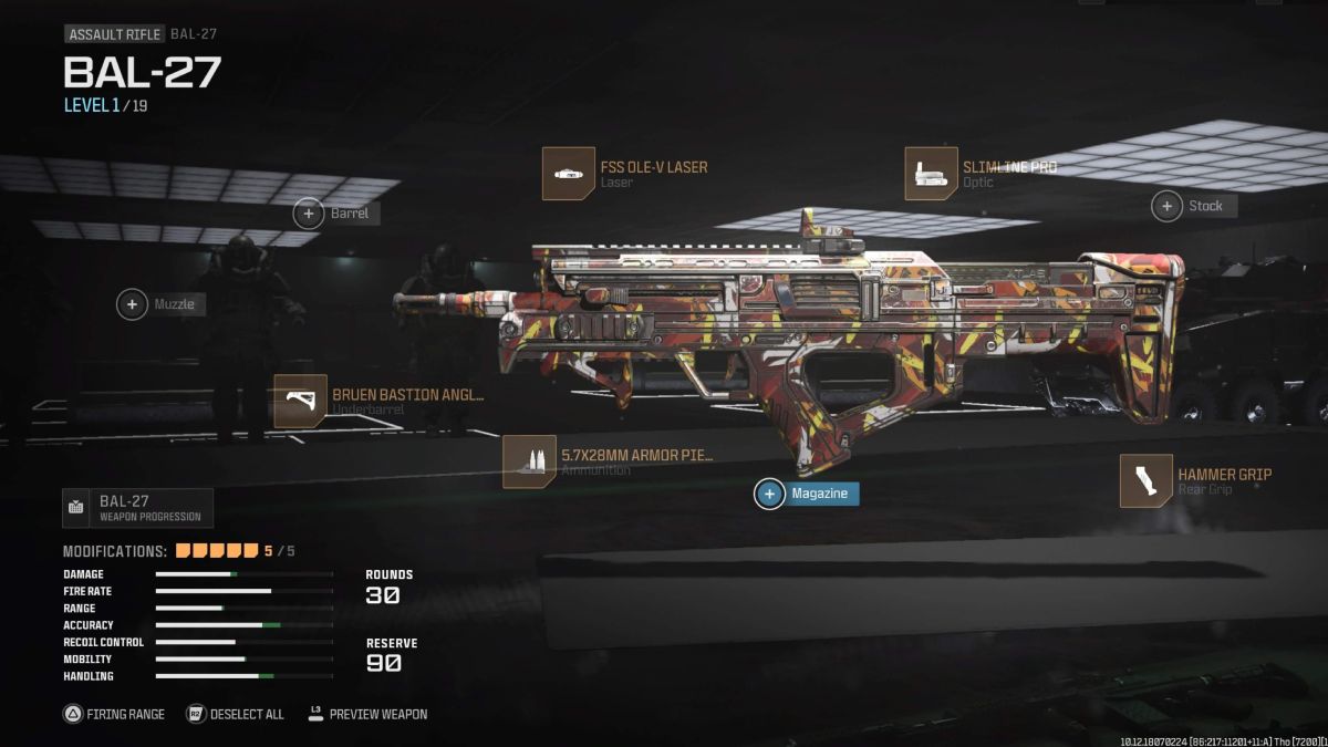 mw3 bal-27 best loadout and attachments