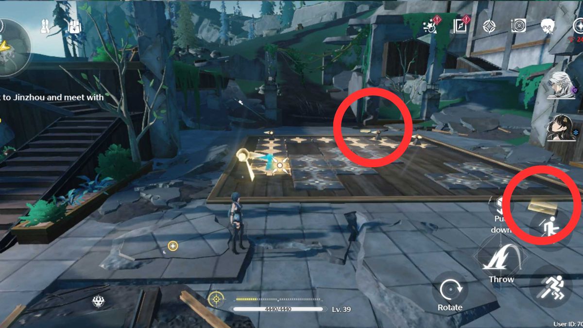 Wuthering Waves key repeater location (center)