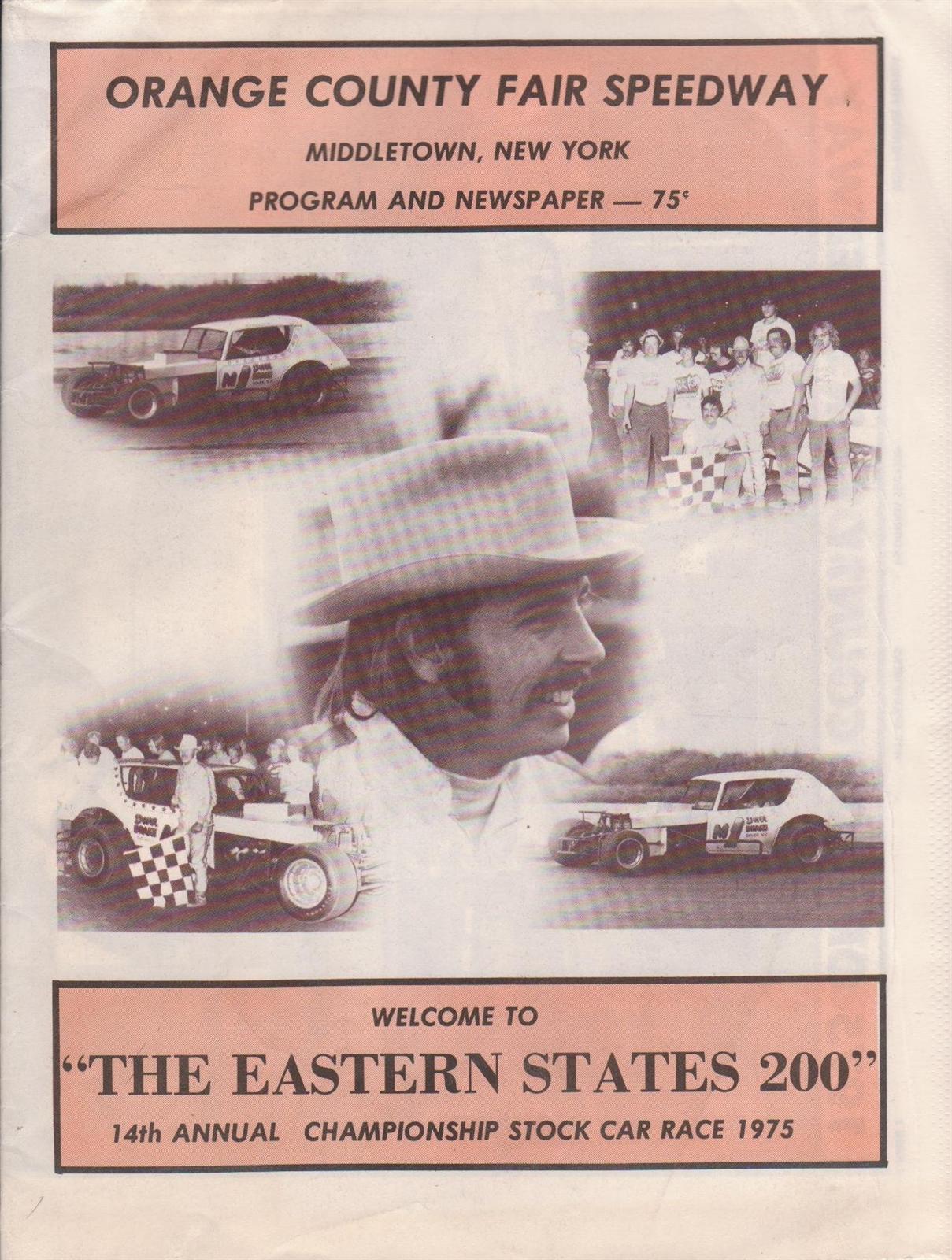 Orange County Fair Speedway (NY) The Motor Racing Programme Covers