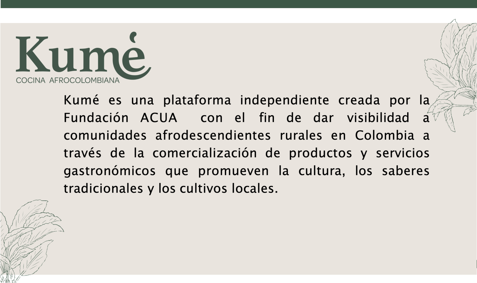 EXPERIENCIAS KUMÉ ACUA