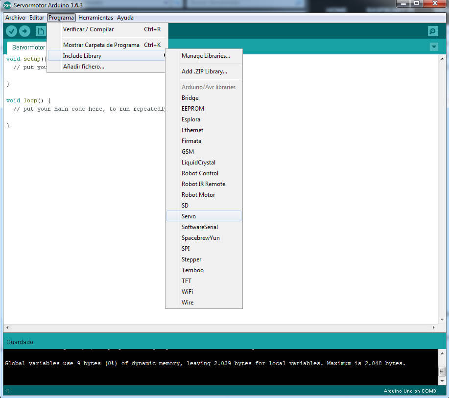 Servomotor con Arduino tutorial de programación paso a paso
