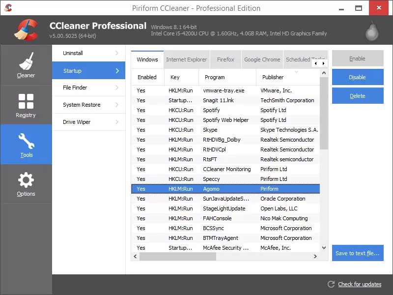 [Gratis] CCleaner v5.29.6033 Pro Español Keygen