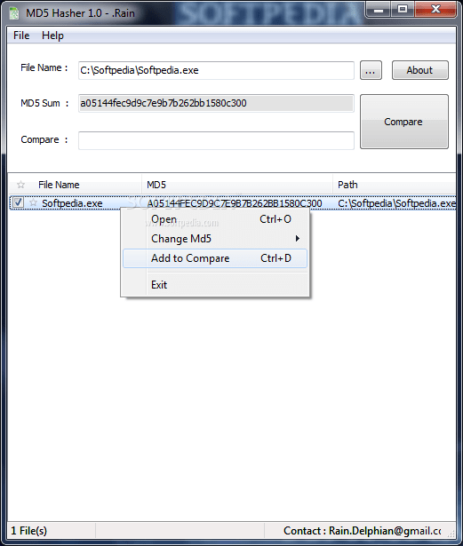 [Gratis] MD5 Hash Changer v1.1.0 Sencilla aplicacion