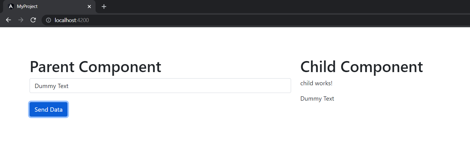 How to Send Data Between Angular Component Programatically