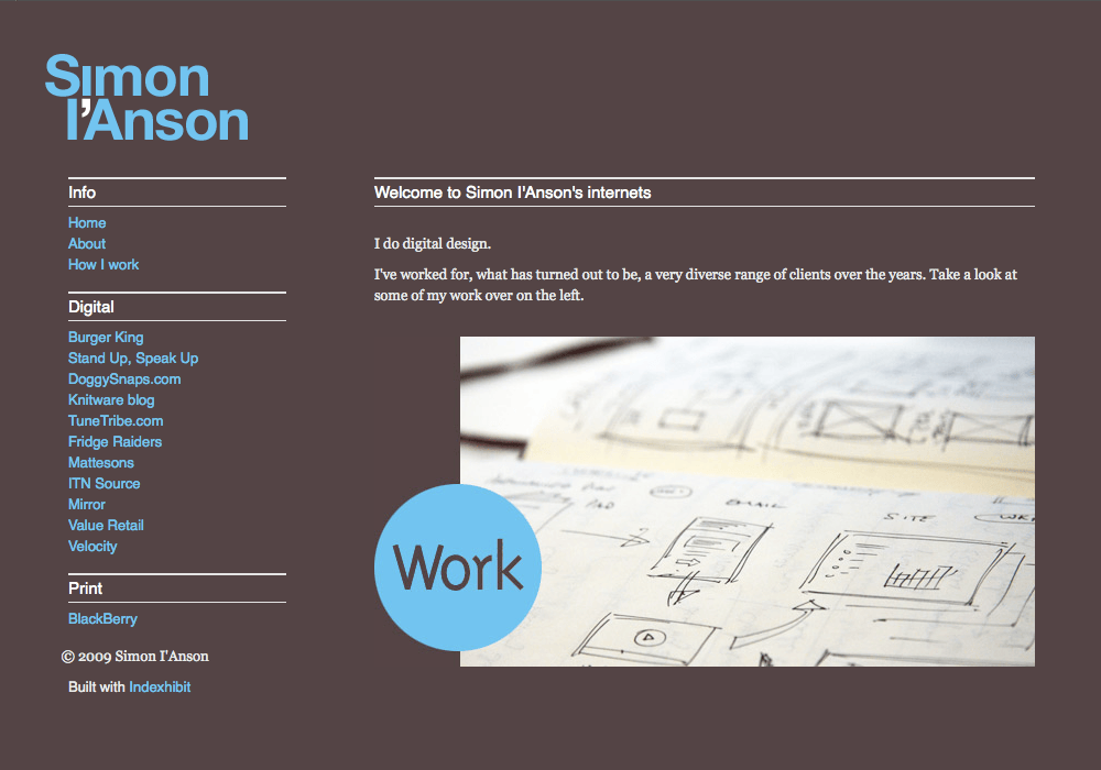 Indexhibit Web Templates programlasopa