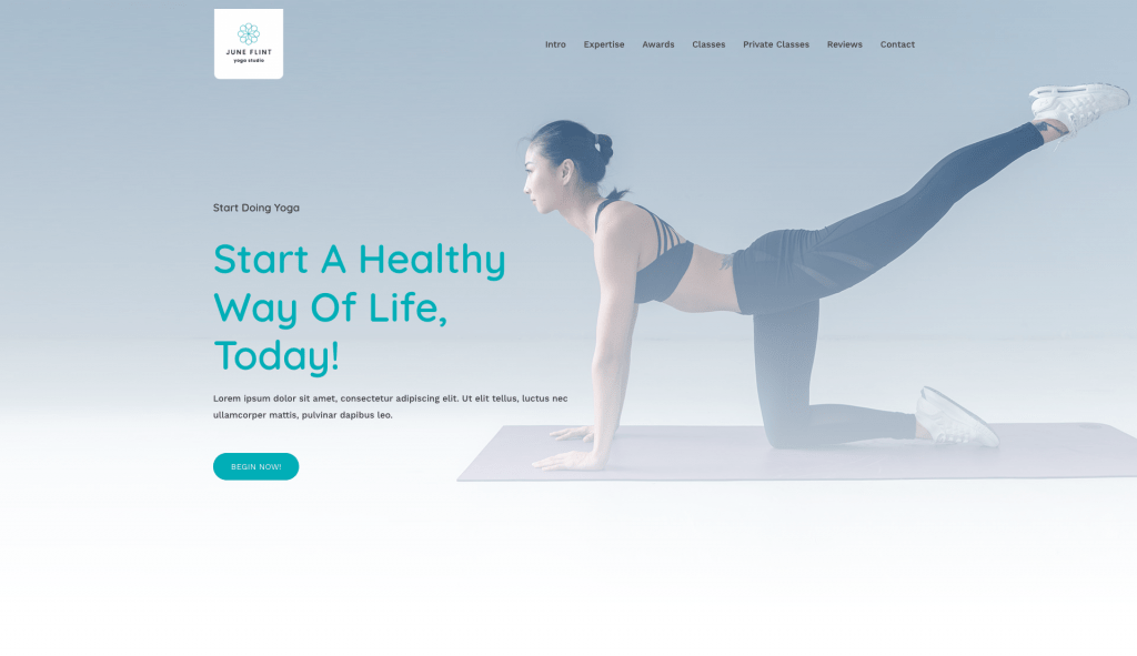New Web Design for Yoga Instructor Affordable Web Design Service