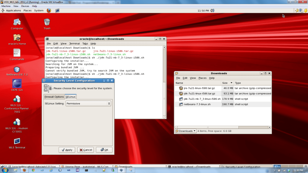 Using Oracle’s PreBuilt Enterprise Java VM for Development Testing