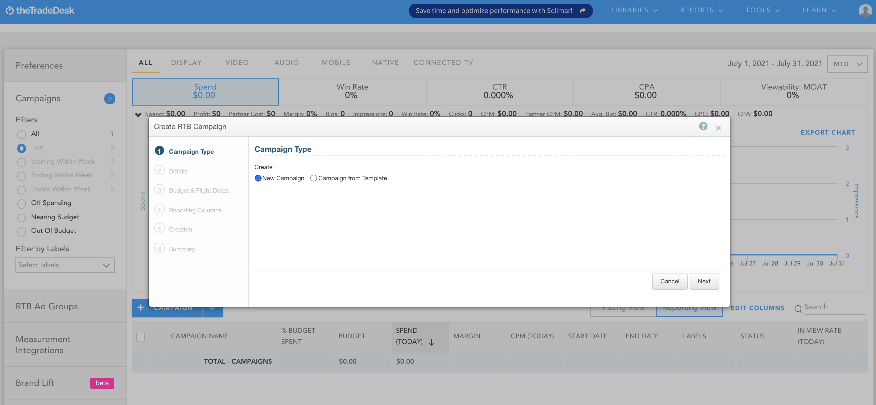 How to Set up campaign in The Trade Desk Programmatic Soup