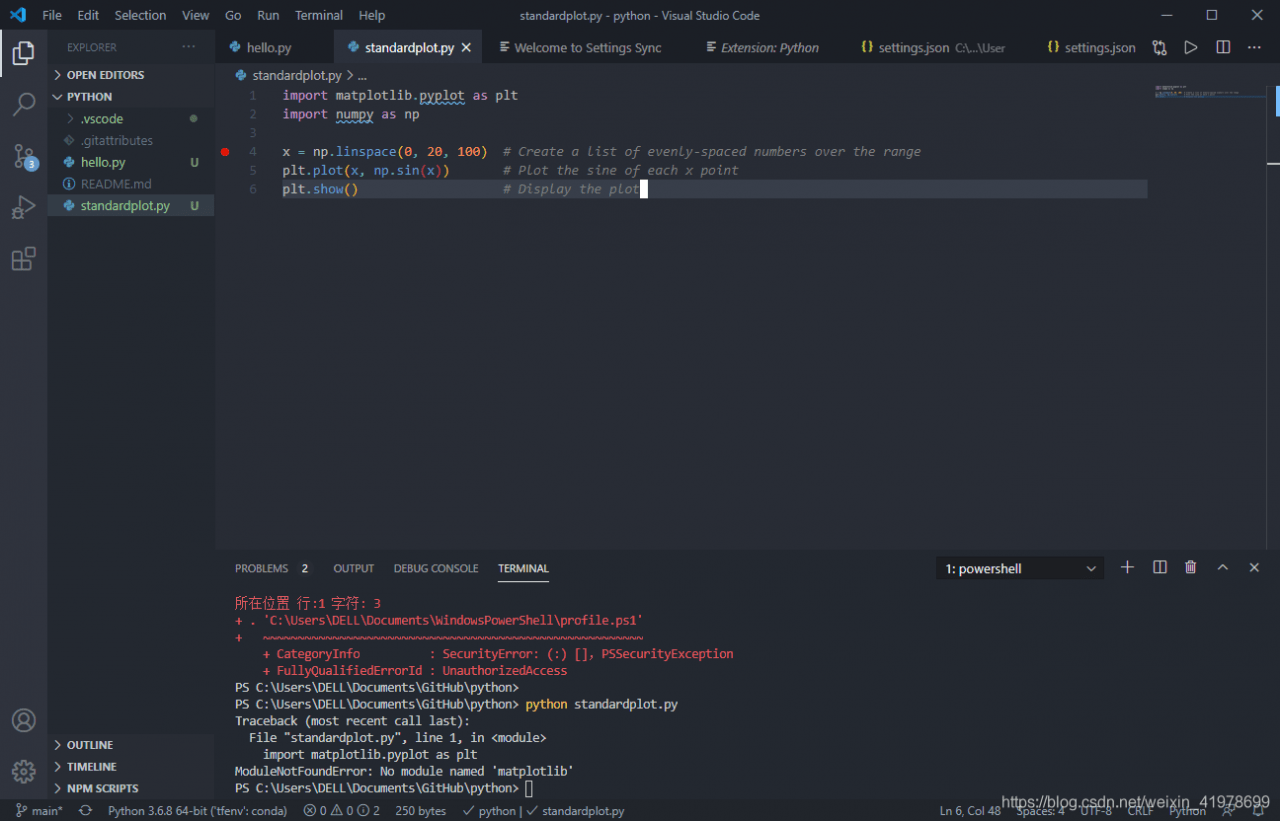 How to install matplotlib in python balancelasopa