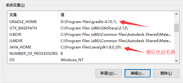 Bug001 error in gradle configuration environment variable ERRORJAVA