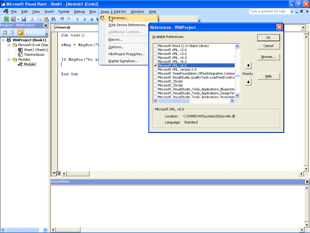 VBA “user defined type not defined” MSXML2.DOMDocument ProgrammerAH