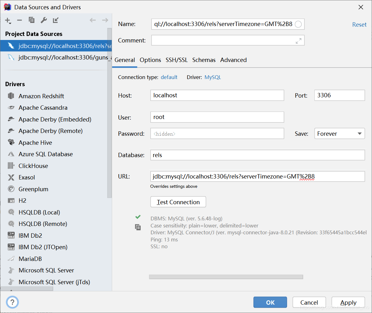 Idea server returns invalid timezone. Need to set ‘servertimezone