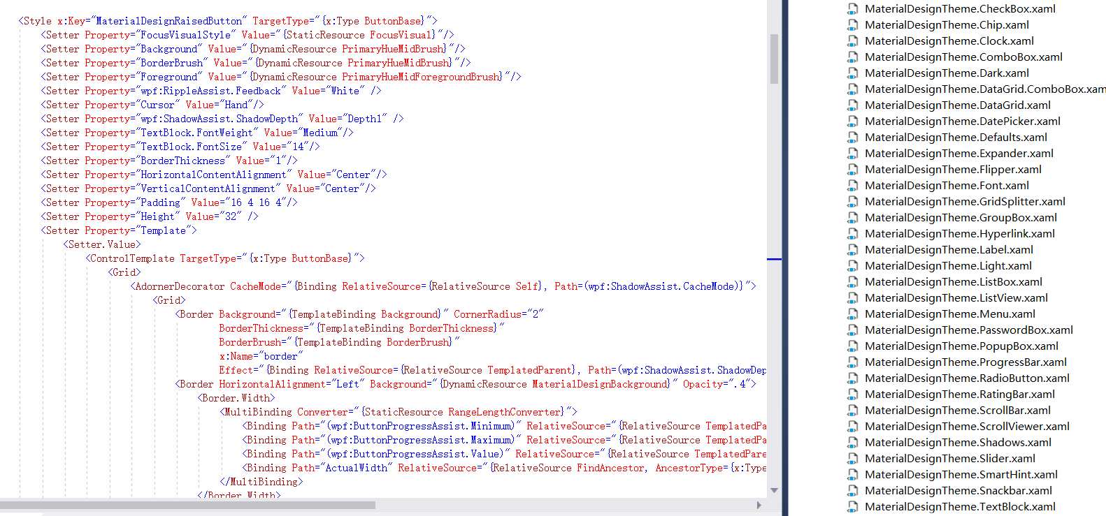 C WPF open source control library MaterialDesign introduction