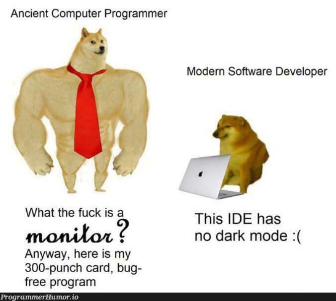 No dark mode 🥺 ProgrammerHumor.io