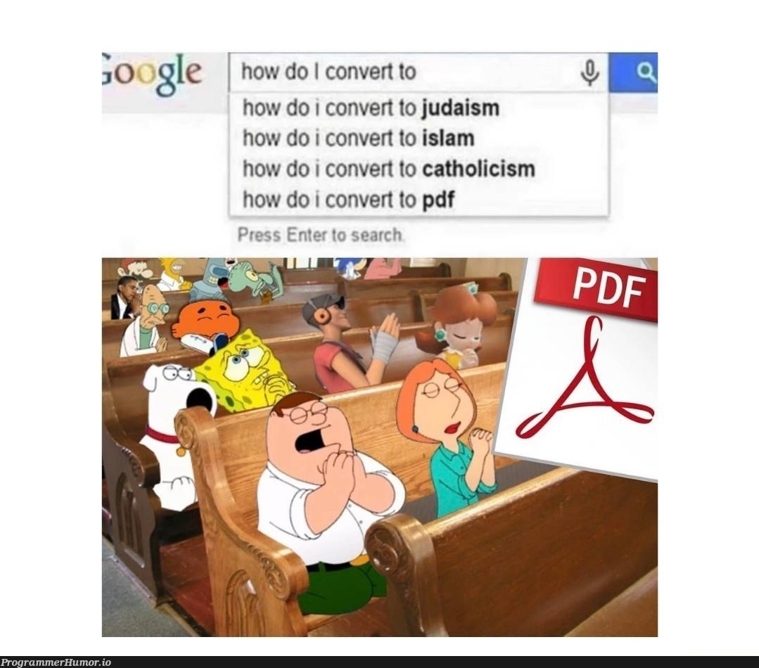 How to convert to….. ProgrammerHumor.io