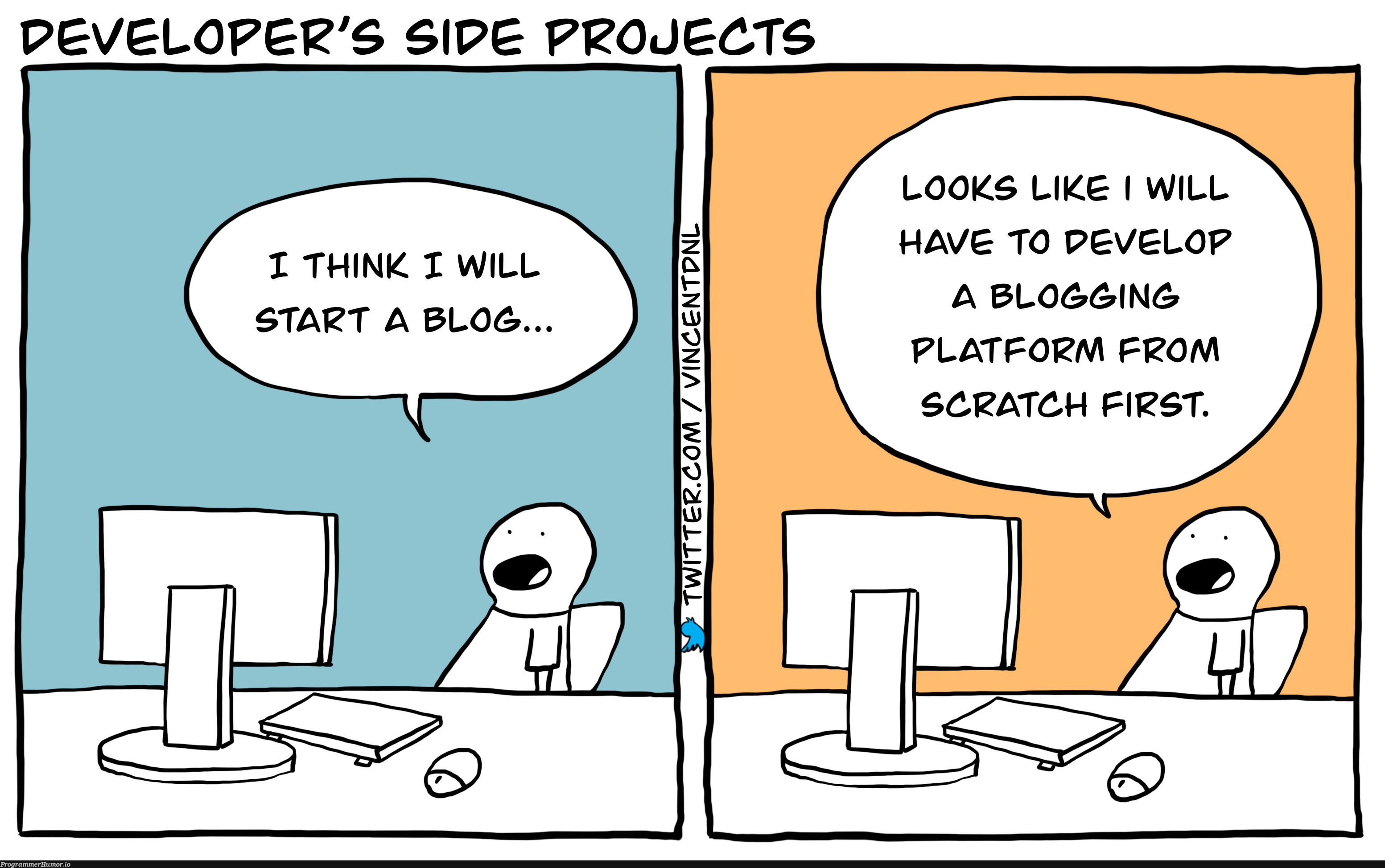 Because your side projects are just an excuse to make a new framework