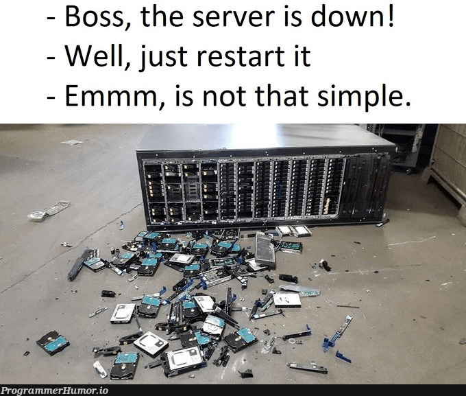 server is down ProgrammerHumor.io