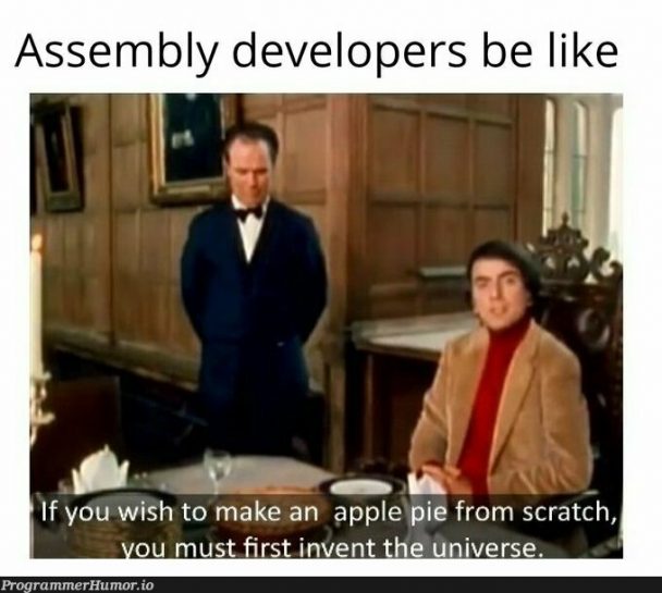 assembly ProgrammerHumor.io