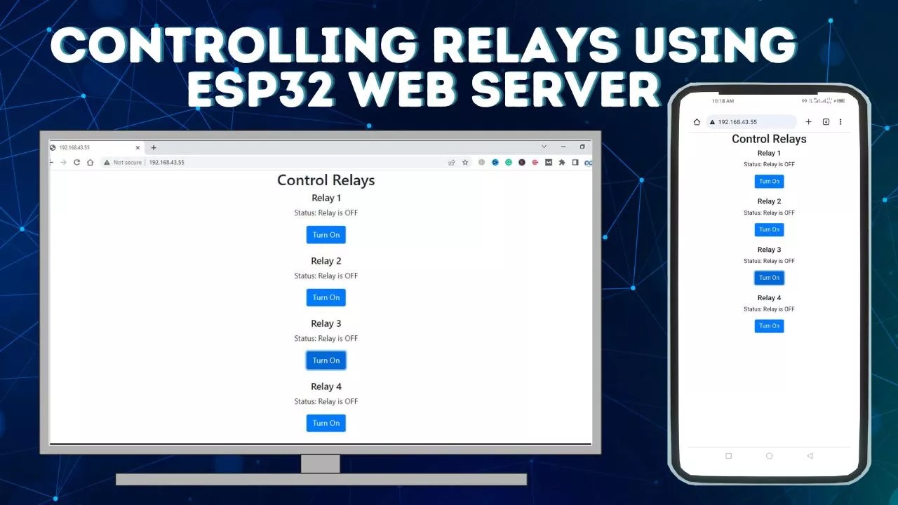 Controlling Relays Using ESP32  Server Programming Digest