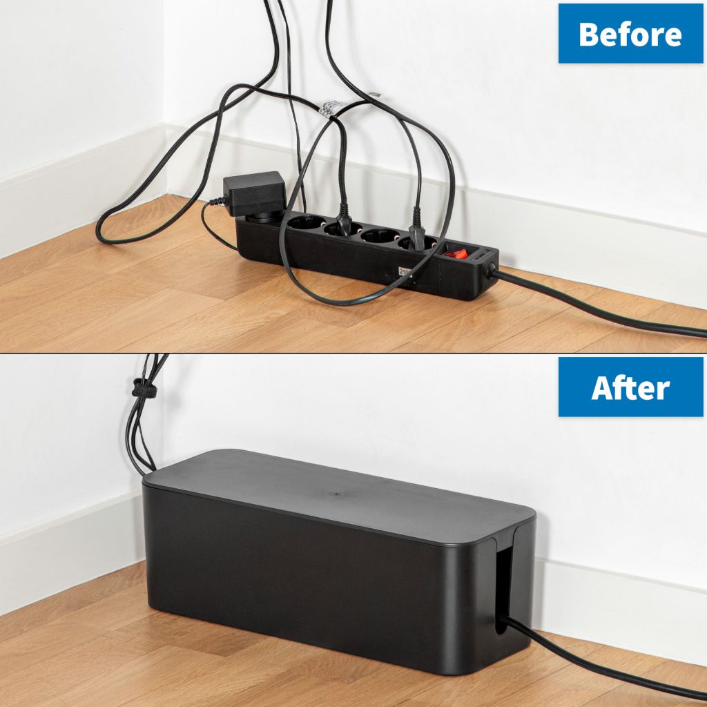 Cable Control Best Organizer Boxes for a Minimalist Workspace Setup