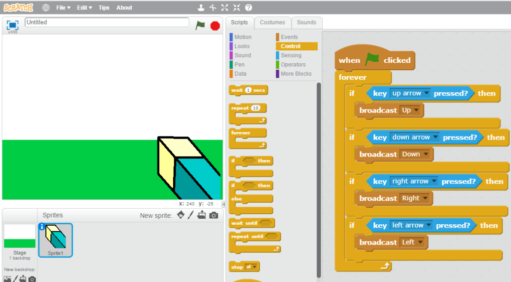 Minecraft on Scratch. ProgrammingMax