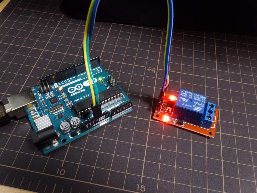 リレー制御モジュールをArduinoから使う Program Resource