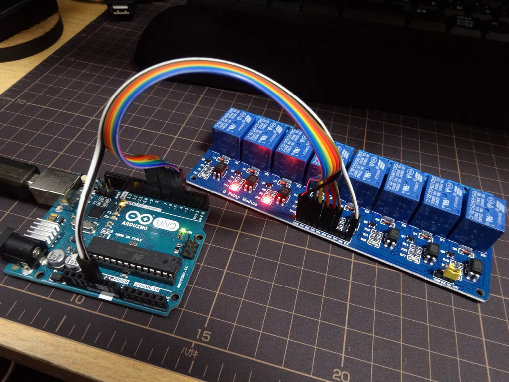 リレー制御モジュールをArduinoから使う Program Resource