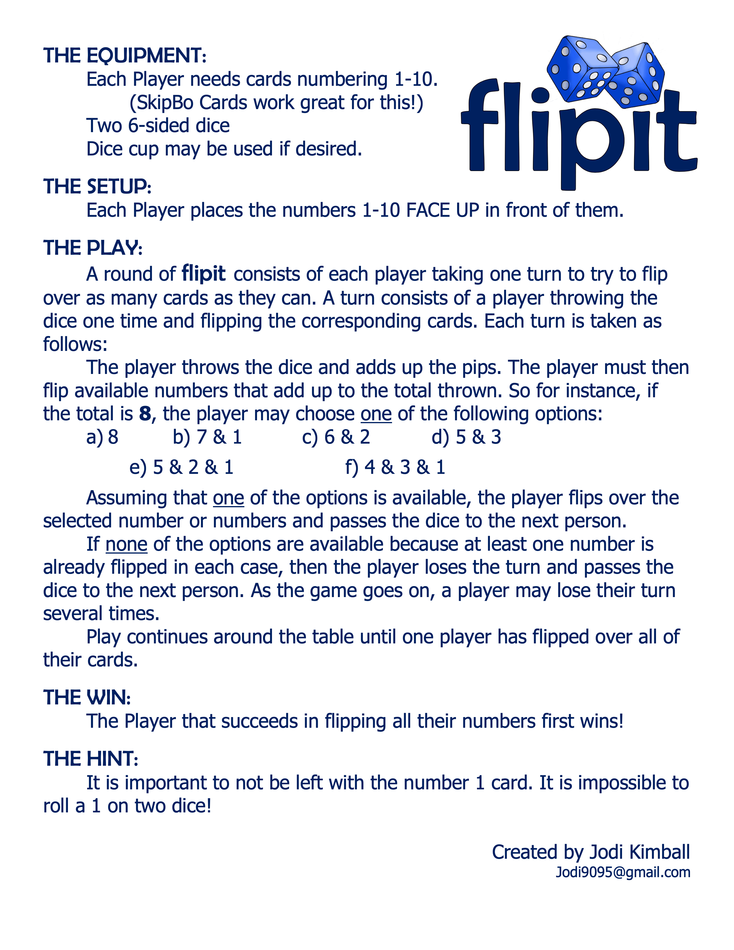 FlipIt! - Activities Strong Program Library