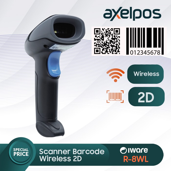 SCANNER BARCODE USB WIRELESS 2D IWARE R8WL