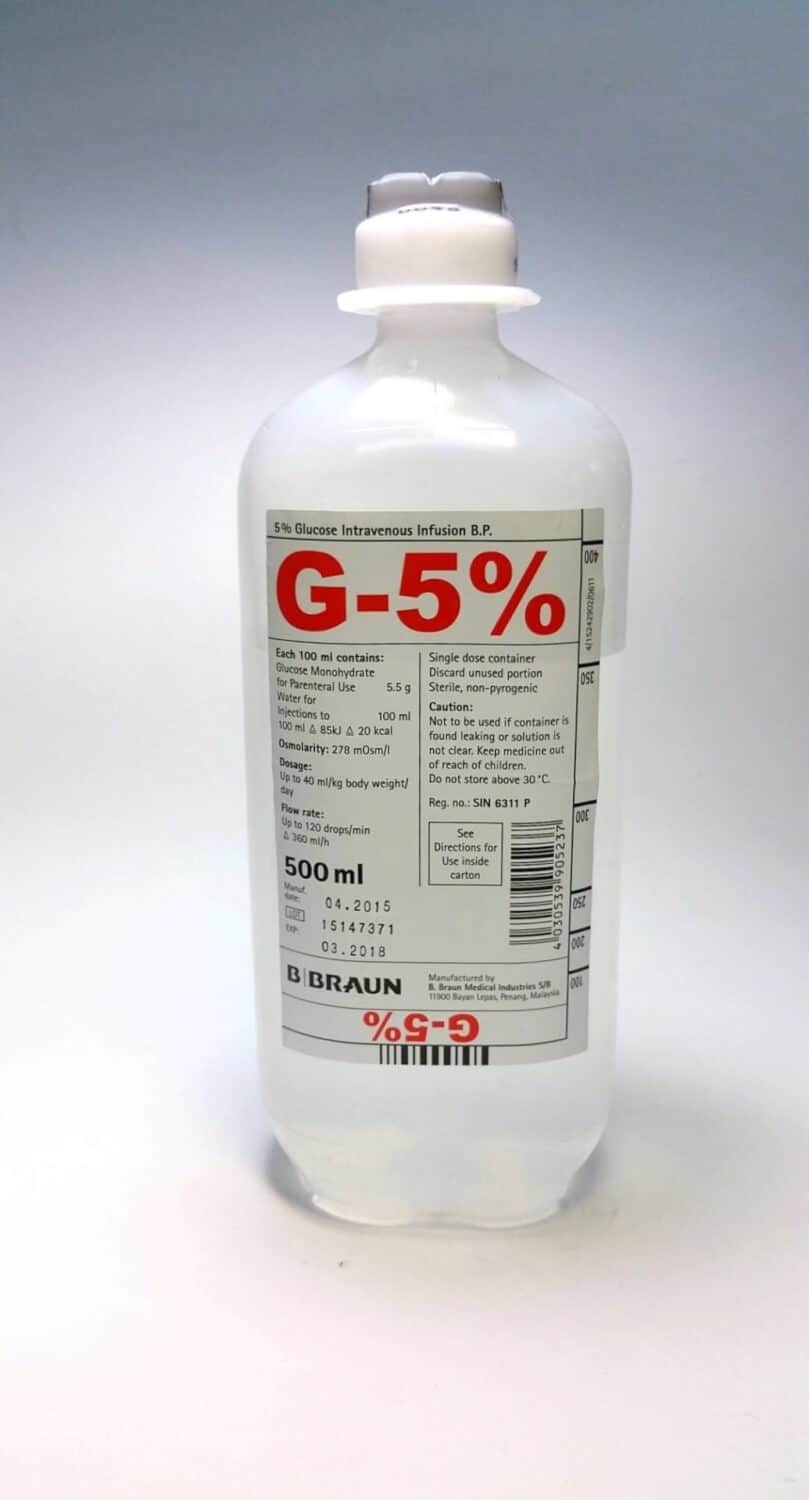 BBraun IV Glucose Progress Healthcare