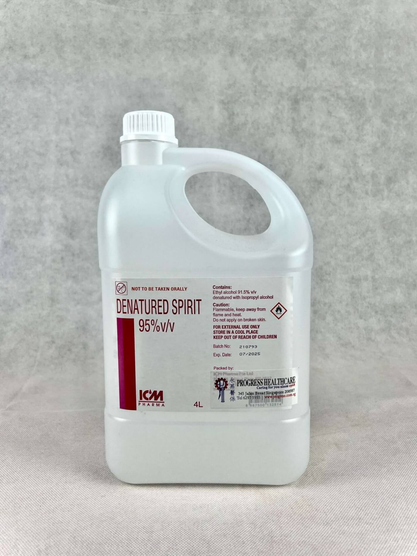 Methylated Spirit 95 BP Progress Healthcare