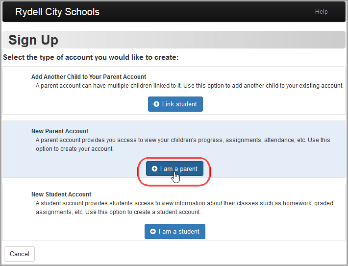 Creating Parent Accounts ProgressBook Parent & Student