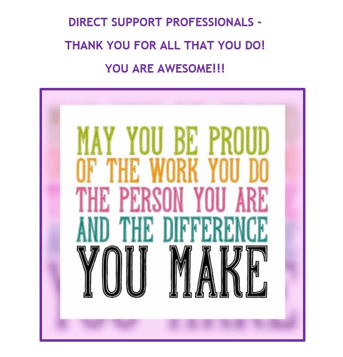 DSP Thank You Progressive Community Services