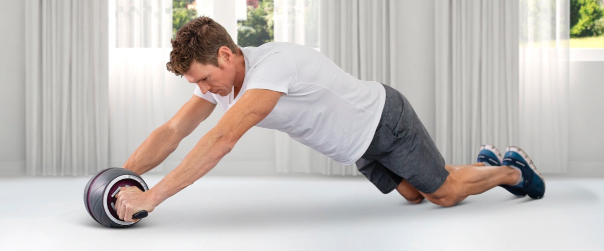 Комплекс эффективных упражнений на пресс с роликом Ab Carver