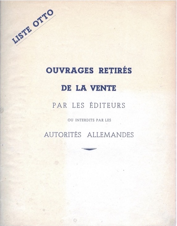 Henri Lefebvre’s 1939 book on Nietzsche and the ‘Liste Otto’ which